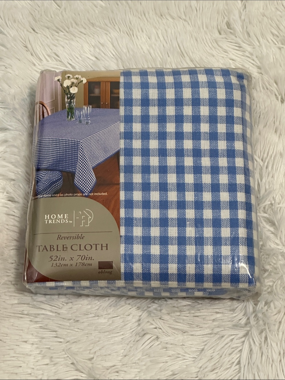🥕 NWT Home Trend Linen Table Cloth 52”x70”